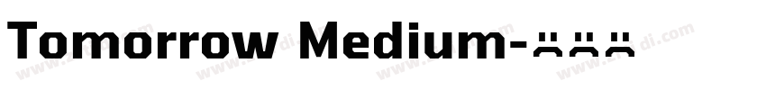 Tomorrow Medium字体转换
